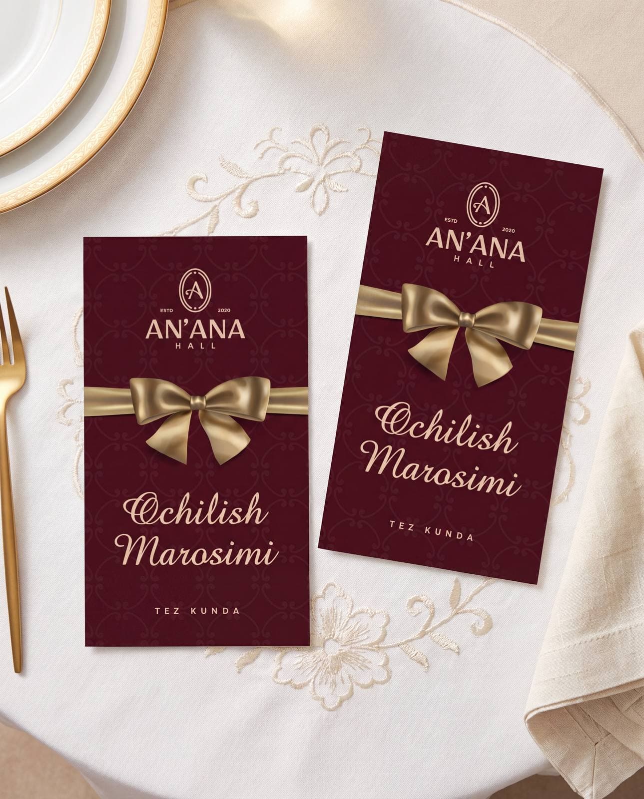An’ana Hall uslubidagi taklifnomalar